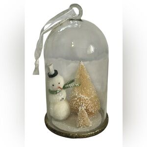 SNOWMAN GLOBE CHRISTMAS ORNAMENT HOLIDAY DECOR
